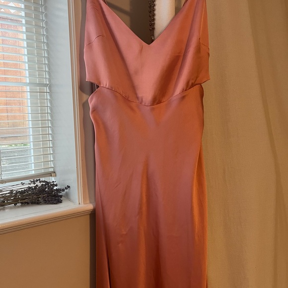 Satin Dress (pink) - Picture 4 of 5